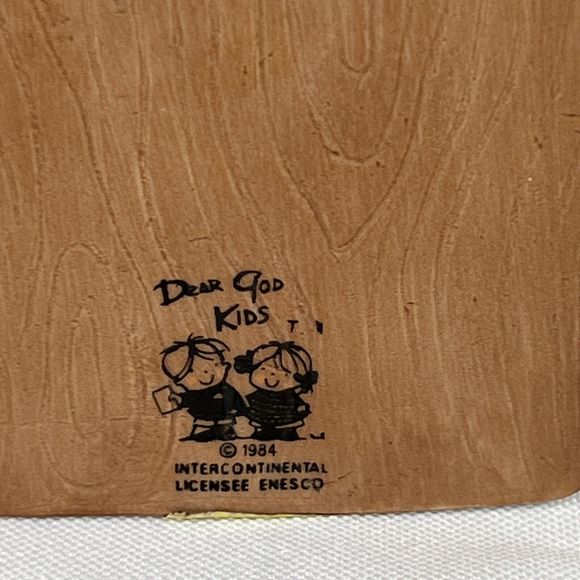 Enesco Figure Dear GOD Kids His Name Is JESUS Vintage 1982 - Picture 5 of 14